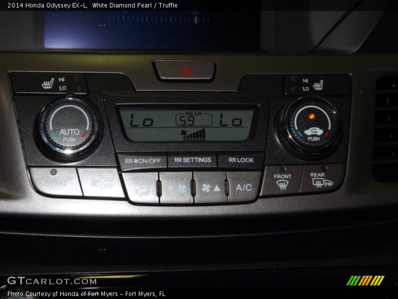 White Diamond Pearl / Truffle 2014 Honda Odyssey EX-L