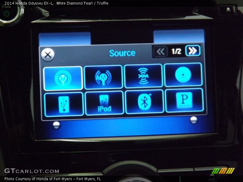 White Diamond Pearl / Truffle 2014 Honda Odyssey EX-L