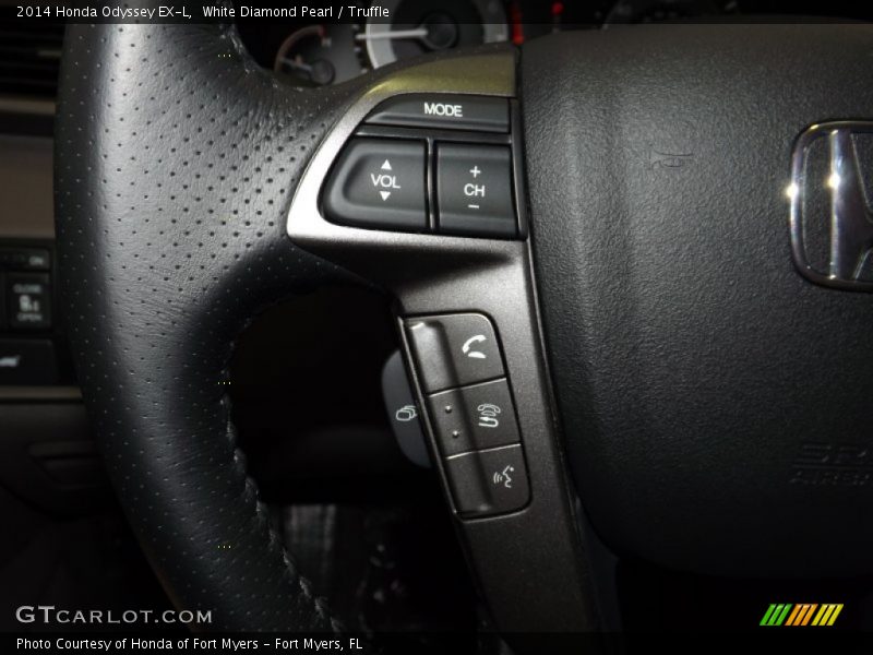 White Diamond Pearl / Truffle 2014 Honda Odyssey EX-L