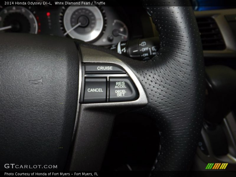 White Diamond Pearl / Truffle 2014 Honda Odyssey EX-L