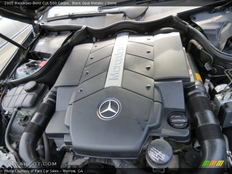 Black Opal Metallic / Stone 2005 Mercedes-Benz CLK 500 Coupe