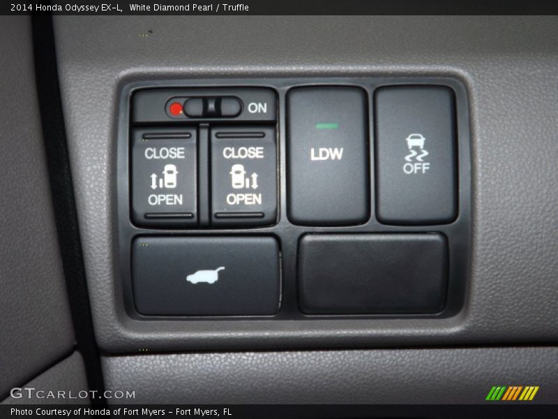 White Diamond Pearl / Truffle 2014 Honda Odyssey EX-L