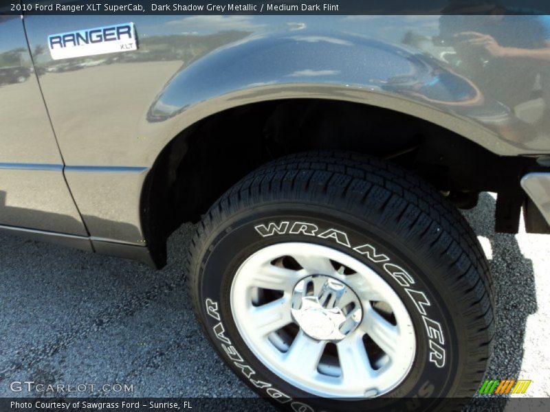 Dark Shadow Grey Metallic / Medium Dark Flint 2010 Ford Ranger XLT SuperCab
