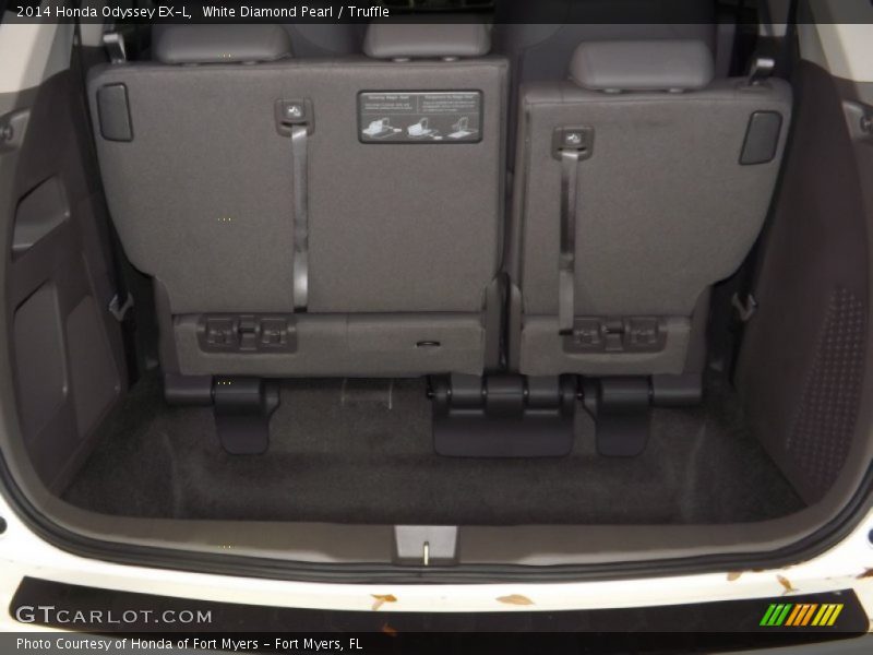 White Diamond Pearl / Truffle 2014 Honda Odyssey EX-L