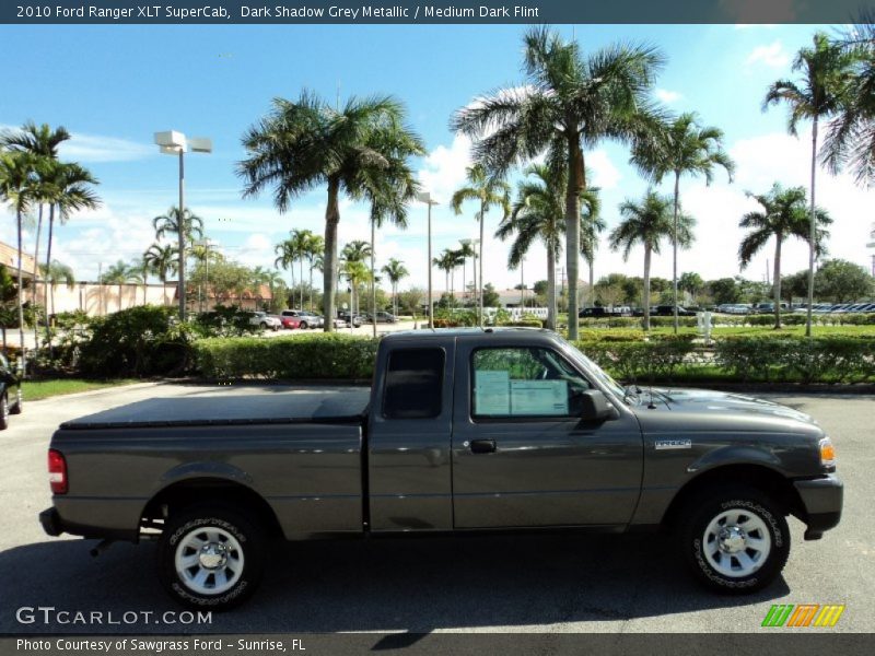 Dark Shadow Grey Metallic / Medium Dark Flint 2010 Ford Ranger XLT SuperCab