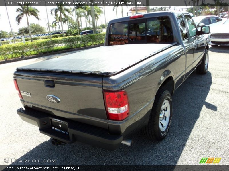 Dark Shadow Grey Metallic / Medium Dark Flint 2010 Ford Ranger XLT SuperCab
