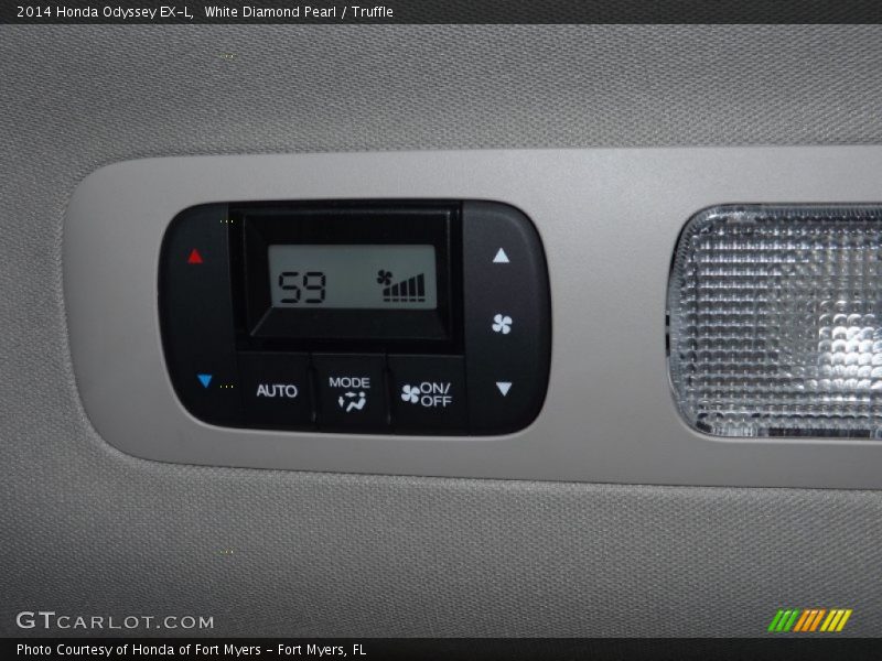 White Diamond Pearl / Truffle 2014 Honda Odyssey EX-L