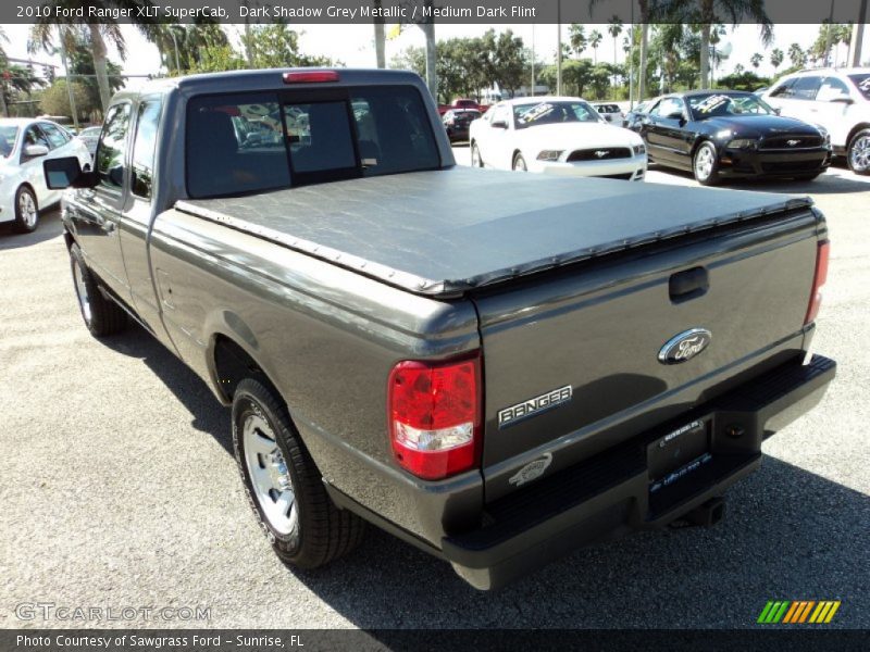 Dark Shadow Grey Metallic / Medium Dark Flint 2010 Ford Ranger XLT SuperCab