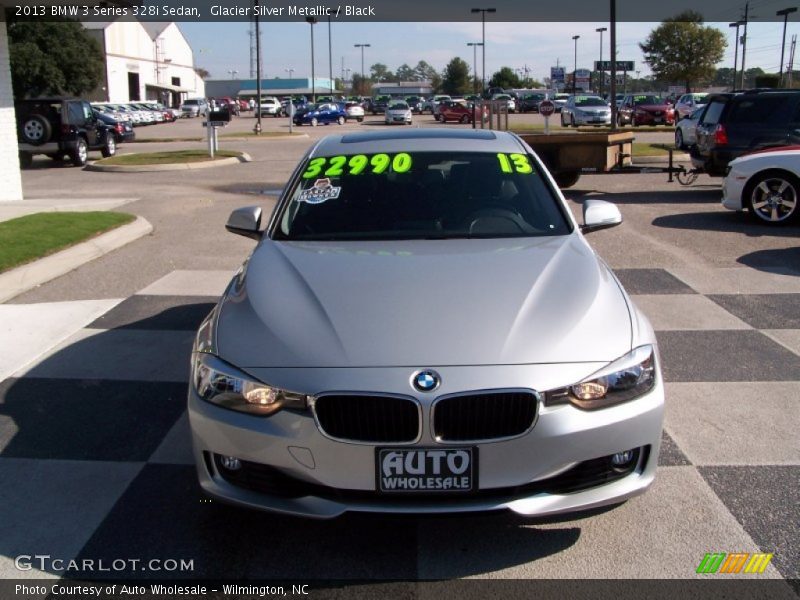 Glacier Silver Metallic / Black 2013 BMW 3 Series 328i Sedan
