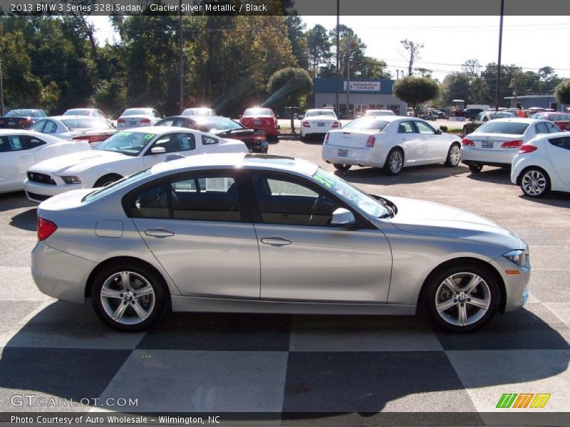 Glacier Silver Metallic / Black 2013 BMW 3 Series 328i Sedan