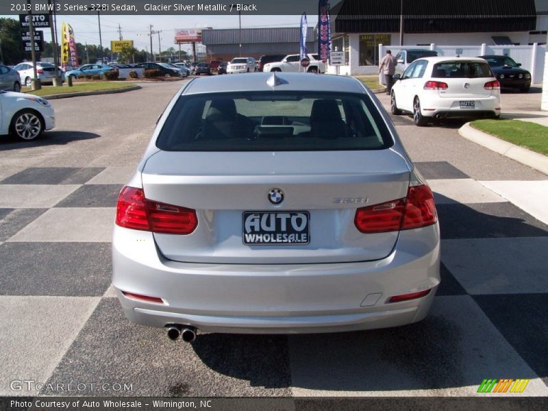 Glacier Silver Metallic / Black 2013 BMW 3 Series 328i Sedan