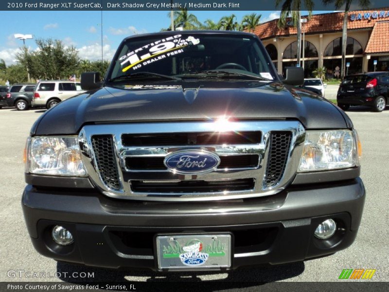 Dark Shadow Grey Metallic / Medium Dark Flint 2010 Ford Ranger XLT SuperCab