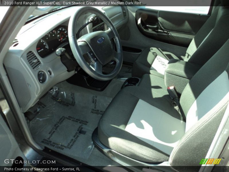 Dark Shadow Grey Metallic / Medium Dark Flint 2010 Ford Ranger XLT SuperCab