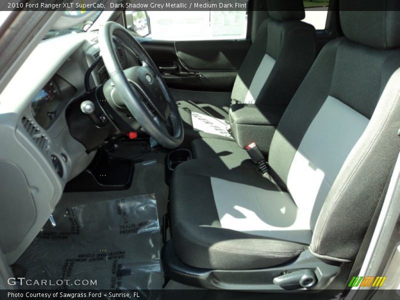 Dark Shadow Grey Metallic / Medium Dark Flint 2010 Ford Ranger XLT SuperCab