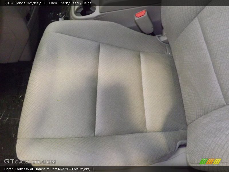 Dark Cherry Pearl / Beige 2014 Honda Odyssey EX