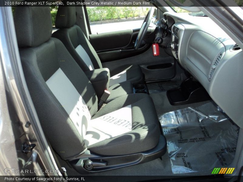 Dark Shadow Grey Metallic / Medium Dark Flint 2010 Ford Ranger XLT SuperCab
