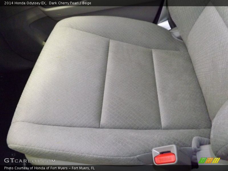 Dark Cherry Pearl / Beige 2014 Honda Odyssey EX