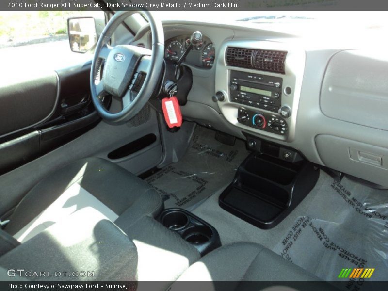 Dark Shadow Grey Metallic / Medium Dark Flint 2010 Ford Ranger XLT SuperCab