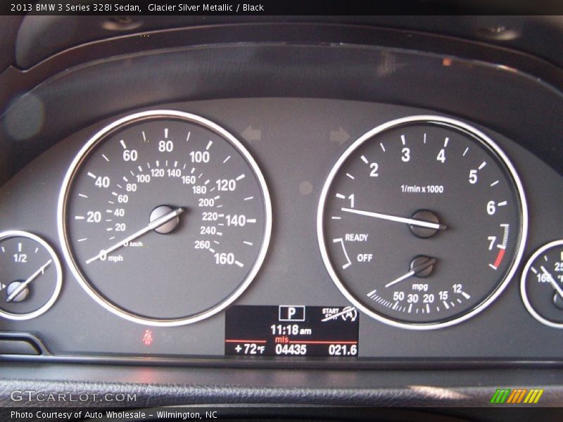 Glacier Silver Metallic / Black 2013 BMW 3 Series 328i Sedan