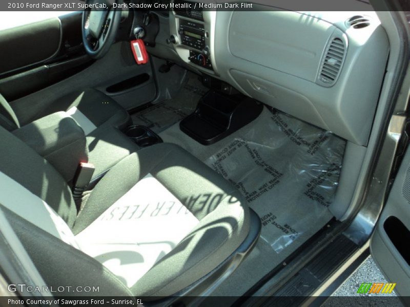 Dark Shadow Grey Metallic / Medium Dark Flint 2010 Ford Ranger XLT SuperCab