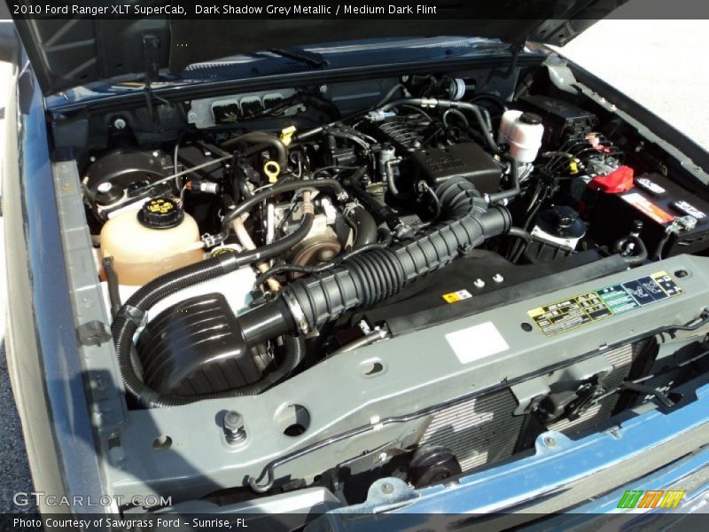 Dark Shadow Grey Metallic / Medium Dark Flint 2010 Ford Ranger XLT SuperCab