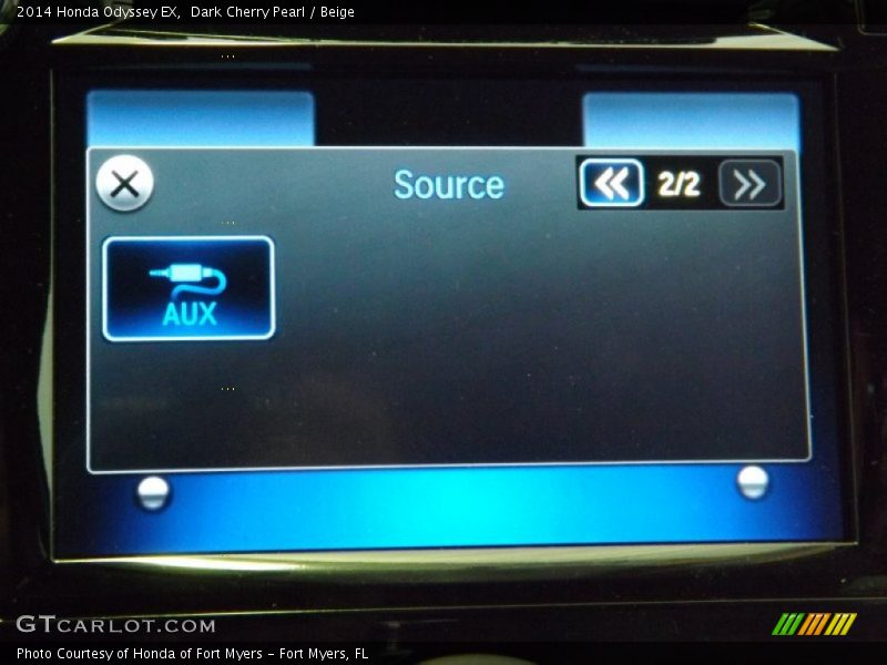 Dark Cherry Pearl / Beige 2014 Honda Odyssey EX
