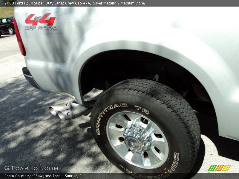 Silver Metallic / Medium Stone 2008 Ford F250 Super Duty Lariat Crew Cab 4x4