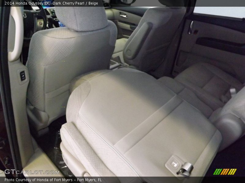 Dark Cherry Pearl / Beige 2014 Honda Odyssey EX