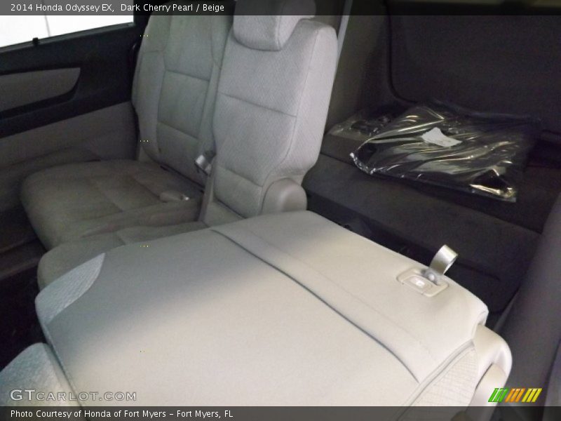 Dark Cherry Pearl / Beige 2014 Honda Odyssey EX