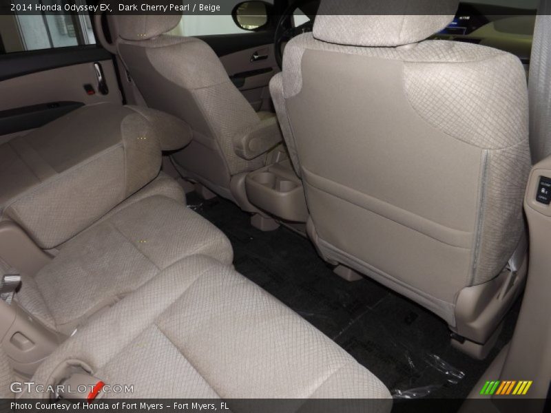 Dark Cherry Pearl / Beige 2014 Honda Odyssey EX
