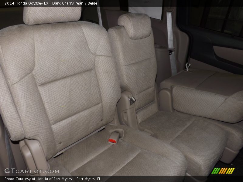 Dark Cherry Pearl / Beige 2014 Honda Odyssey EX