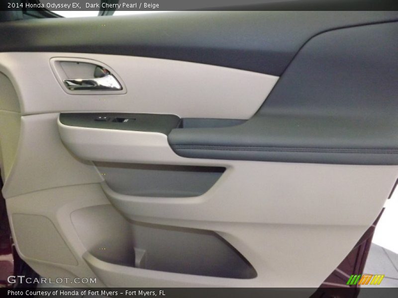 Dark Cherry Pearl / Beige 2014 Honda Odyssey EX