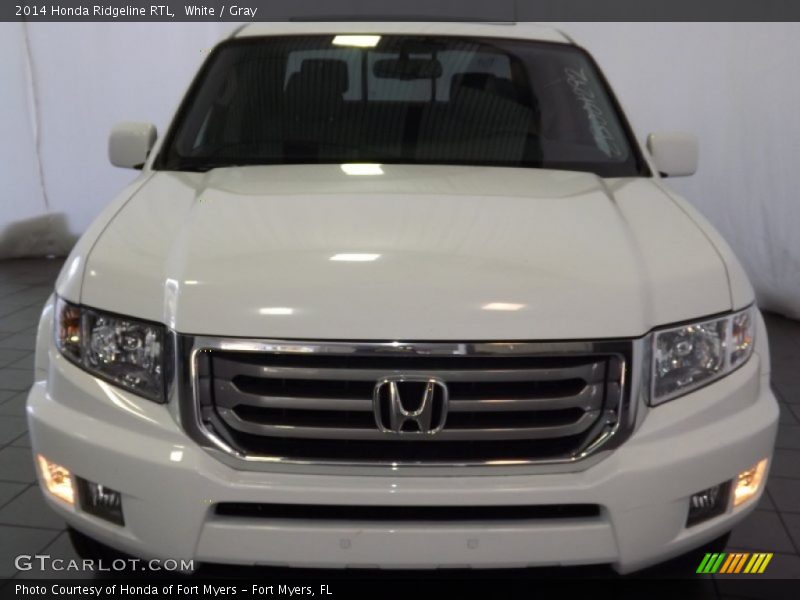 White / Gray 2014 Honda Ridgeline RTL
