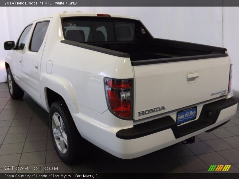 White / Gray 2014 Honda Ridgeline RTL