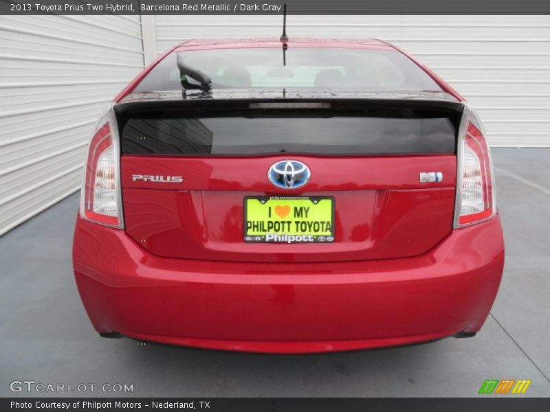 Barcelona Red Metallic / Dark Gray 2013 Toyota Prius Two Hybrid