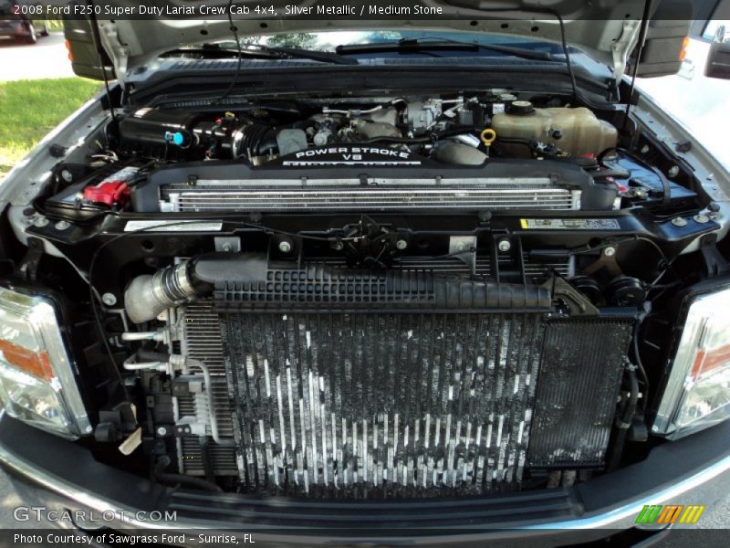 Silver Metallic / Medium Stone 2008 Ford F250 Super Duty Lariat Crew Cab 4x4