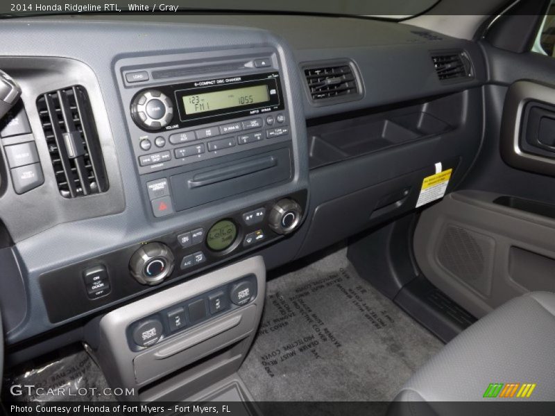 White / Gray 2014 Honda Ridgeline RTL