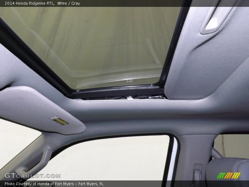 White / Gray 2014 Honda Ridgeline RTL