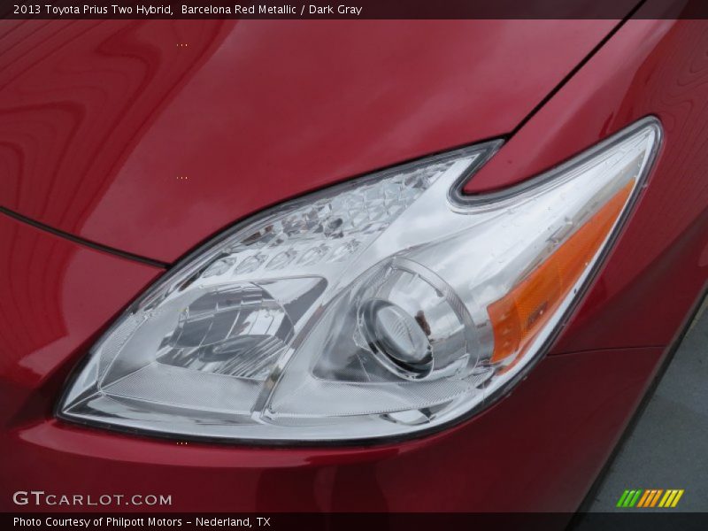 Barcelona Red Metallic / Dark Gray 2013 Toyota Prius Two Hybrid