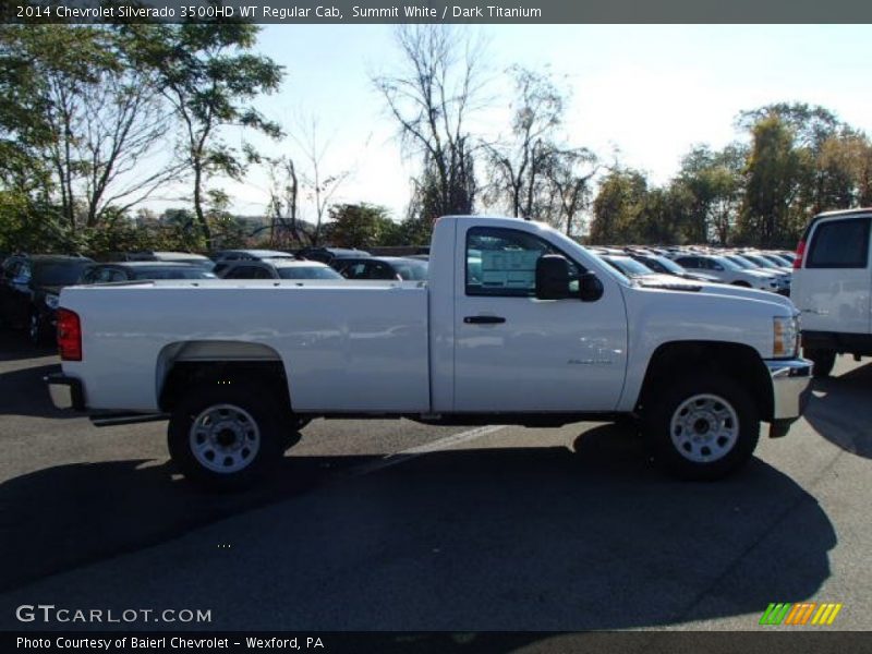 Summit White / Dark Titanium 2014 Chevrolet Silverado 3500HD WT Regular Cab