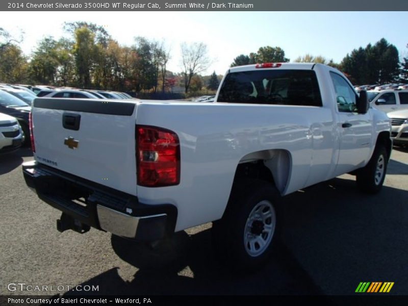 Summit White / Dark Titanium 2014 Chevrolet Silverado 3500HD WT Regular Cab