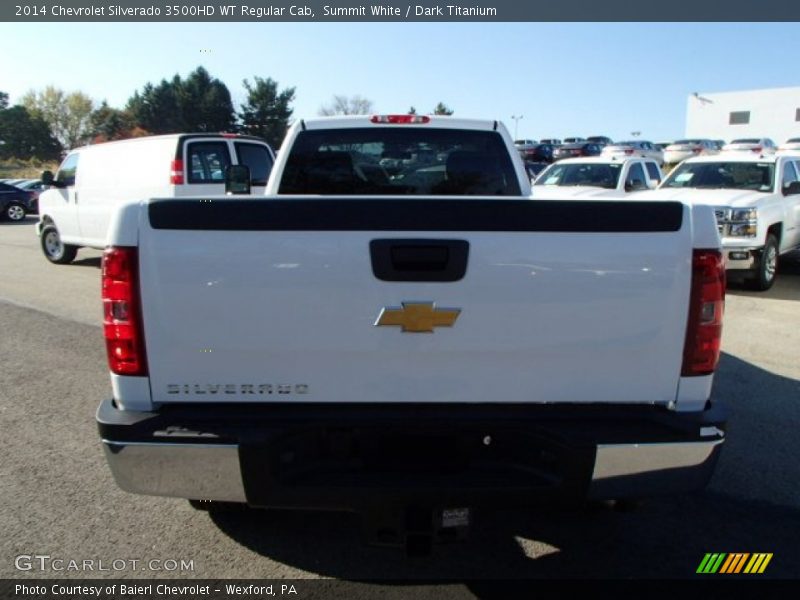 Summit White / Dark Titanium 2014 Chevrolet Silverado 3500HD WT Regular Cab