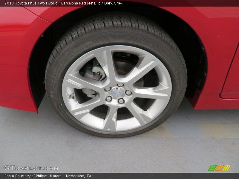 Barcelona Red Metallic / Dark Gray 2013 Toyota Prius Two Hybrid