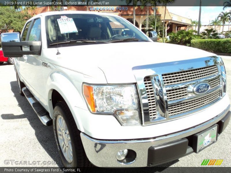 Oxford White / Camel/Tan 2009 Ford F150 Lariat SuperCrew