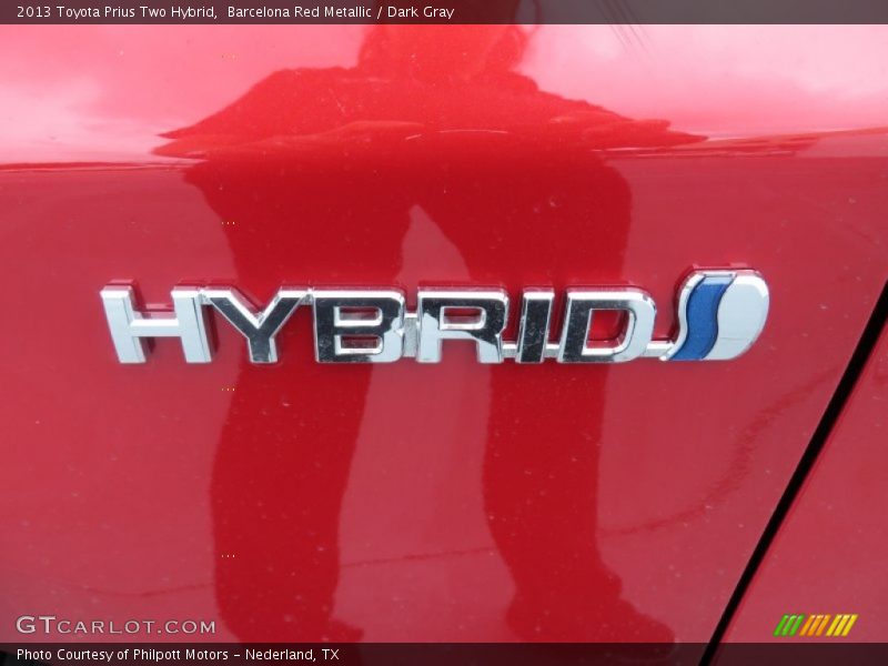 Barcelona Red Metallic / Dark Gray 2013 Toyota Prius Two Hybrid