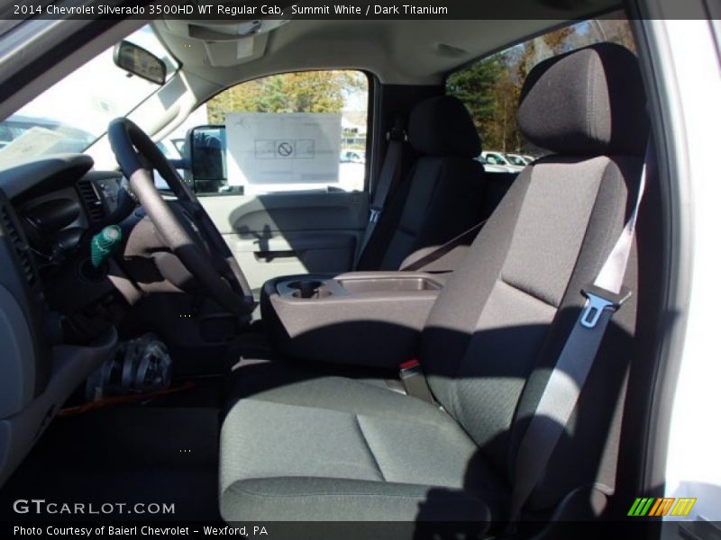 Summit White / Dark Titanium 2014 Chevrolet Silverado 3500HD WT Regular Cab