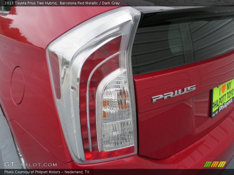 Barcelona Red Metallic / Dark Gray 2013 Toyota Prius Two Hybrid