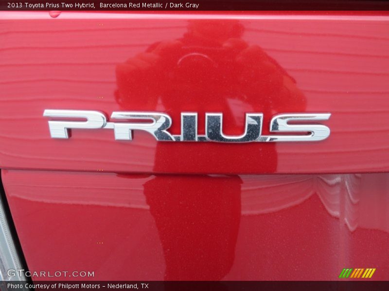 Barcelona Red Metallic / Dark Gray 2013 Toyota Prius Two Hybrid