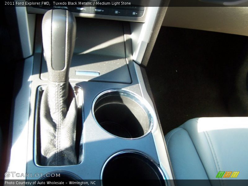 Tuxedo Black Metallic / Medium Light Stone 2011 Ford Explorer FWD
