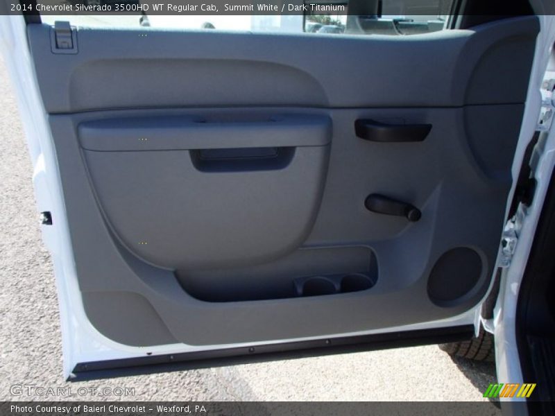 Summit White / Dark Titanium 2014 Chevrolet Silverado 3500HD WT Regular Cab